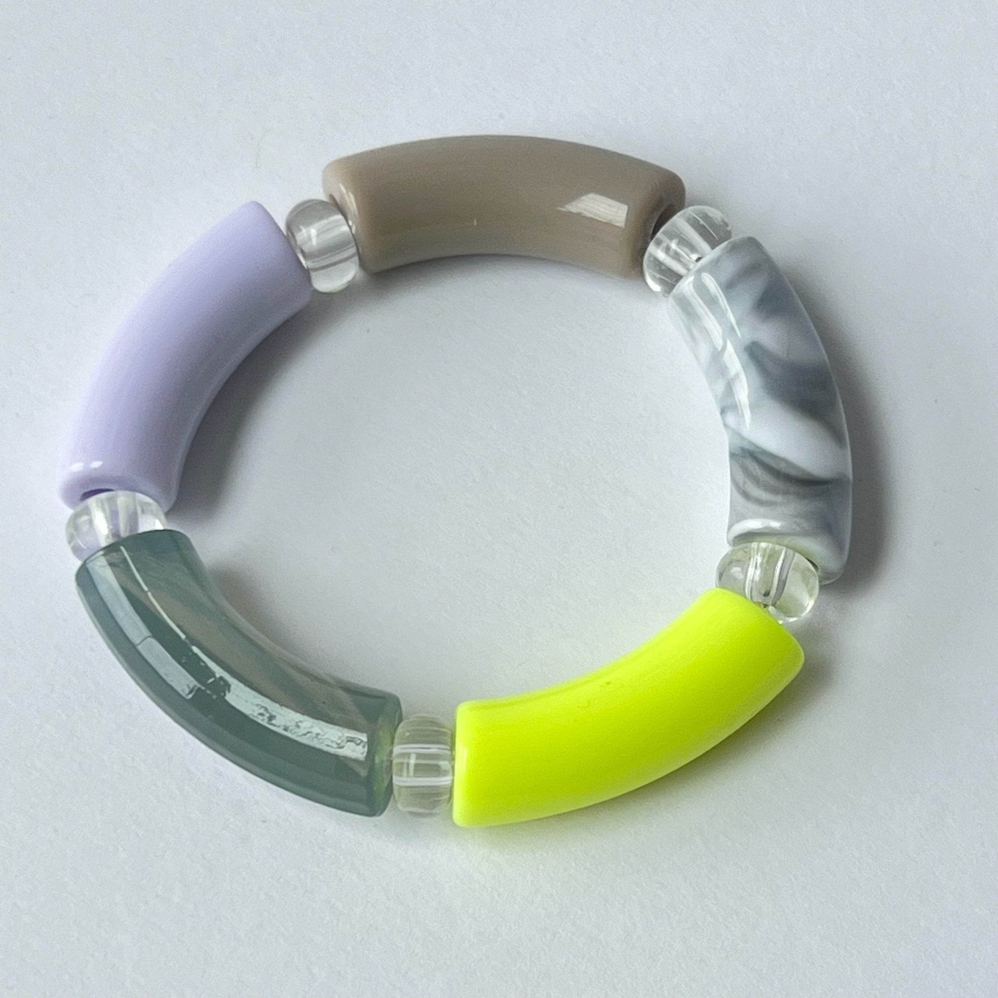 SALE - COLOUR BLOC Stretchy Bracelet