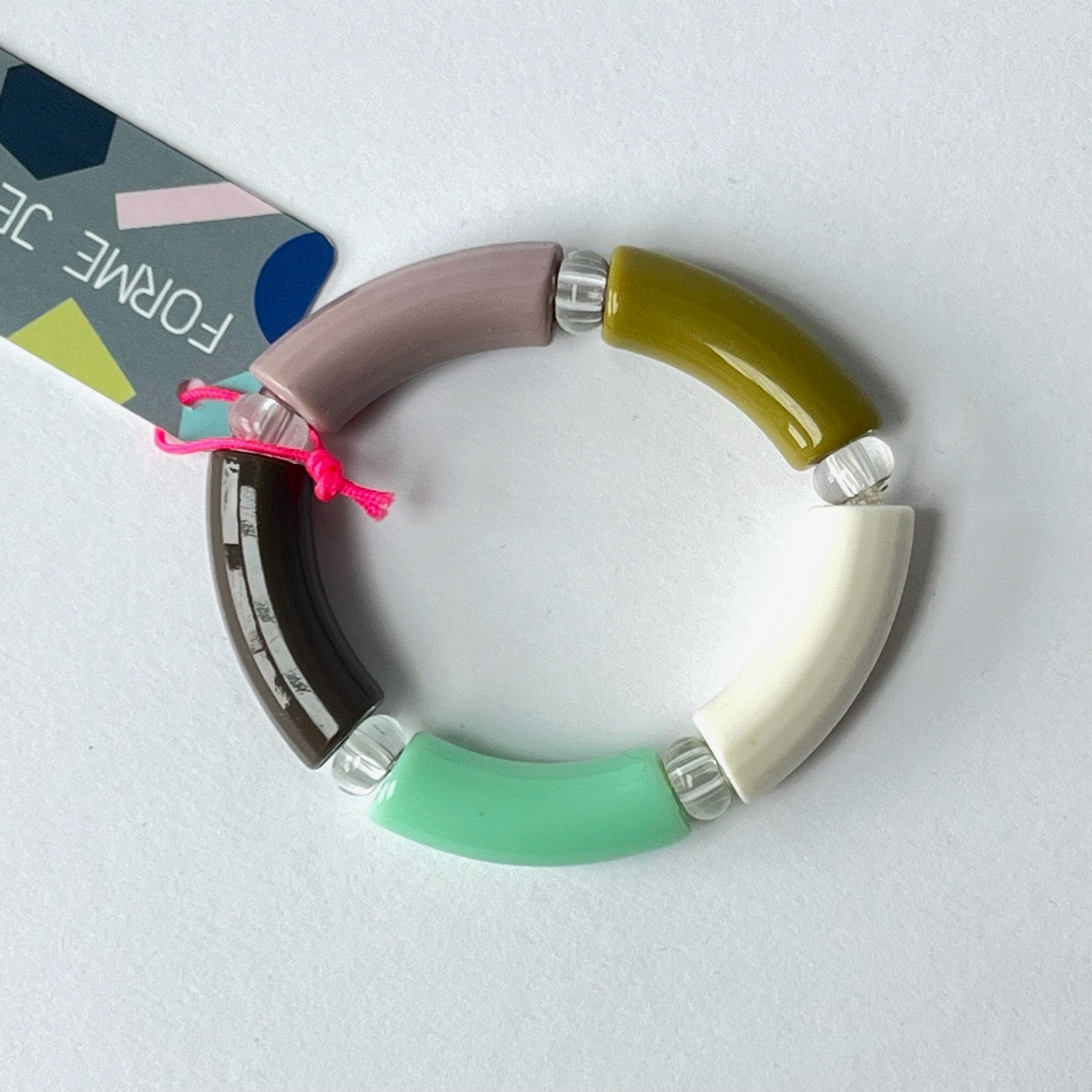 SALE -COLOUR BLOC Stretchy Bracelet