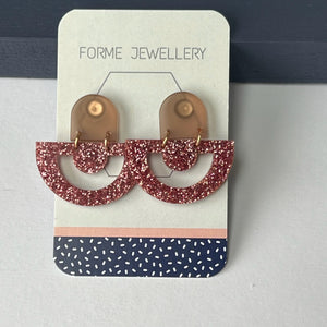 SALE - Acrylic Sparkle Earrings
