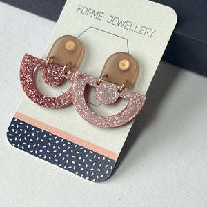 SALE - Acrylic Sparkle Earrings