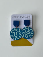 Load image into Gallery viewer, SUPER SECONDS- Patterned Wiggle Earrings
