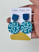 Load image into Gallery viewer, SUPER SECONDS- Patterned Wiggle Earrings
