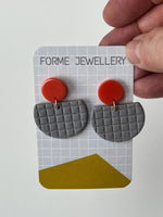 Load image into Gallery viewer, SUPER SECONDS- Geometric Patterned Earrings
