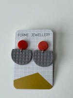 Load image into Gallery viewer, SUPER SECONDS- Geometric Patterned Earrings
