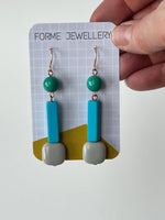 Load image into Gallery viewer, SUPER SECONDS- Dangle statement earrings
