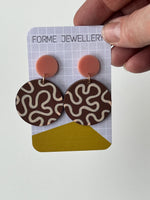 Load image into Gallery viewer, SUPER SECONDS- Patterned Wiggle Earrings
