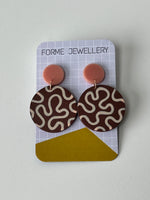 Load image into Gallery viewer, SUPER SECONDS- Patterned Wiggle Earrings
