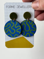 Load image into Gallery viewer, SALE- Patterned Wiggle Earrings
