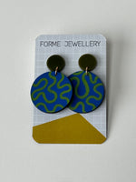 Load image into Gallery viewer, SALE- Patterned Wiggle Earrings
