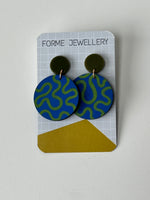 Load image into Gallery viewer, SALE- Patterned Wiggle Earrings
