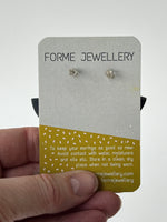 Load image into Gallery viewer, SUPER SECONDS-LARGE GREY EARRINGS
