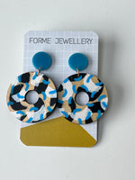 Load image into Gallery viewer, SUPER SECONDS- Patterned Dangly Earrings
