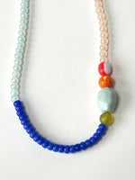 Load image into Gallery viewer, BRIGHT BEADED ASYMMETRICAL NECKLACE
