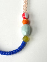 Load image into Gallery viewer, BRIGHT BEADED ASYMMETRICAL NECKLACE
