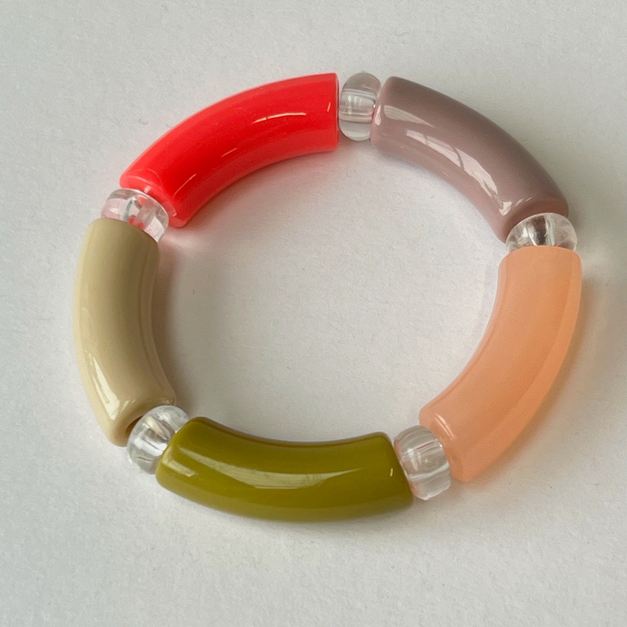 SALE - COLOUR BLOC Stretchy Bracelet