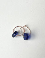 Load image into Gallery viewer, SUPER SECONDS- Teeny Hoops (Blue)
