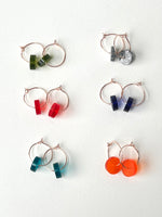 Load image into Gallery viewer, SUPER SECONDS- Teeny Hoops (Red)
