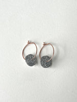 Load image into Gallery viewer, SUPER SECONDS- Teeny Hoops (Silver)
