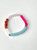 Load image into Gallery viewer, Beaded colour blocked bracelet
