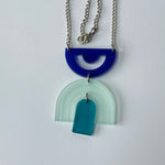Load image into Gallery viewer, GEOMETRIC FROSTED ACRYLIC NECKLACE
