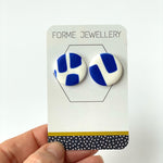 Load image into Gallery viewer, SUPER SECONDS - ABSTRACT STUD EARRINGS (2)
