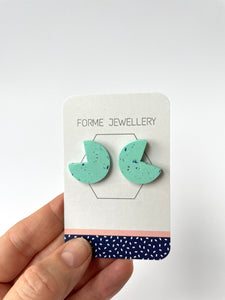 SUPER SECONDS - SPECKLED POLYMER CLAY EARRINGS