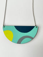 Load image into Gallery viewer, SUPER SECONDS - REVERSIBLE Hand painted pendant necklace
