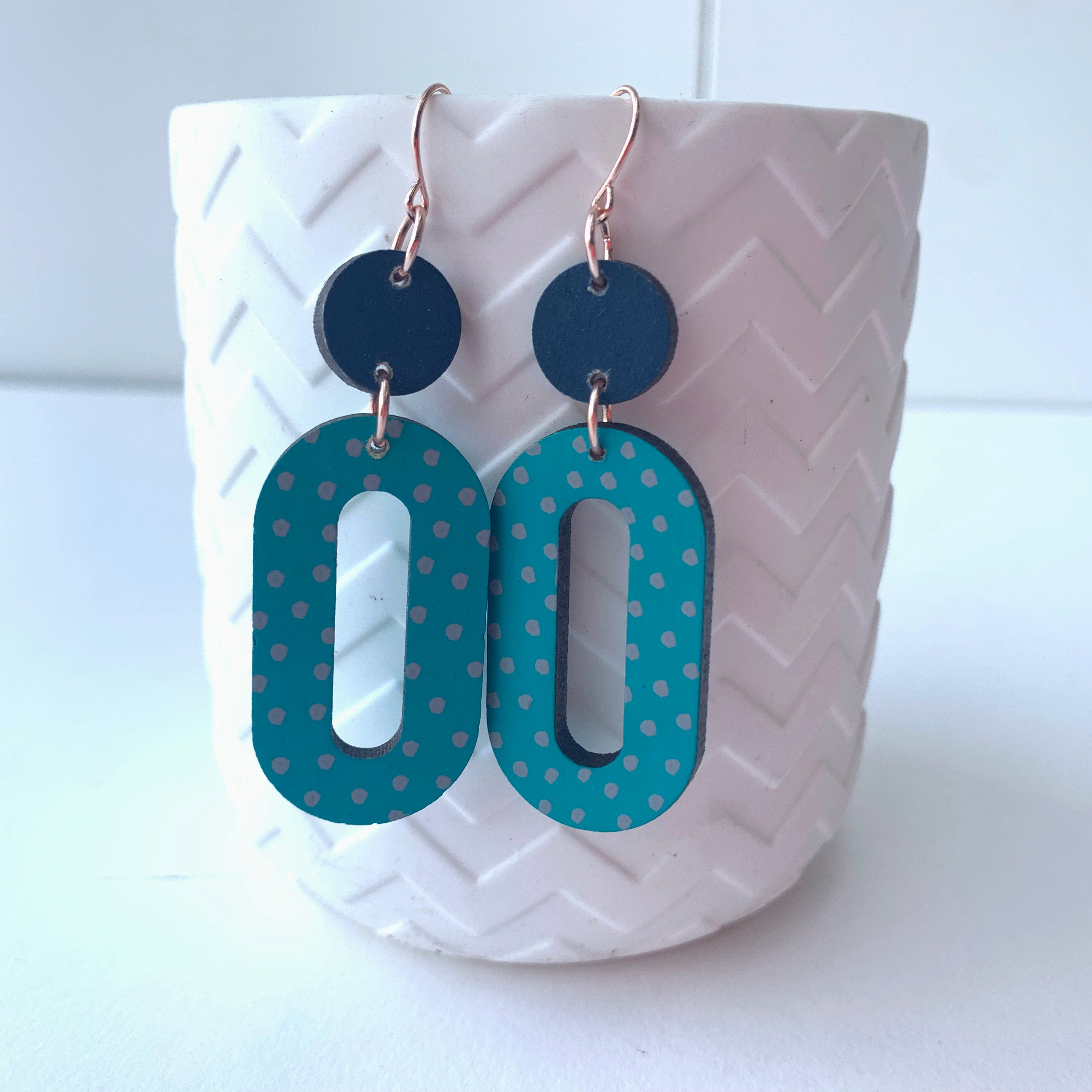 Large geometric earrings discount