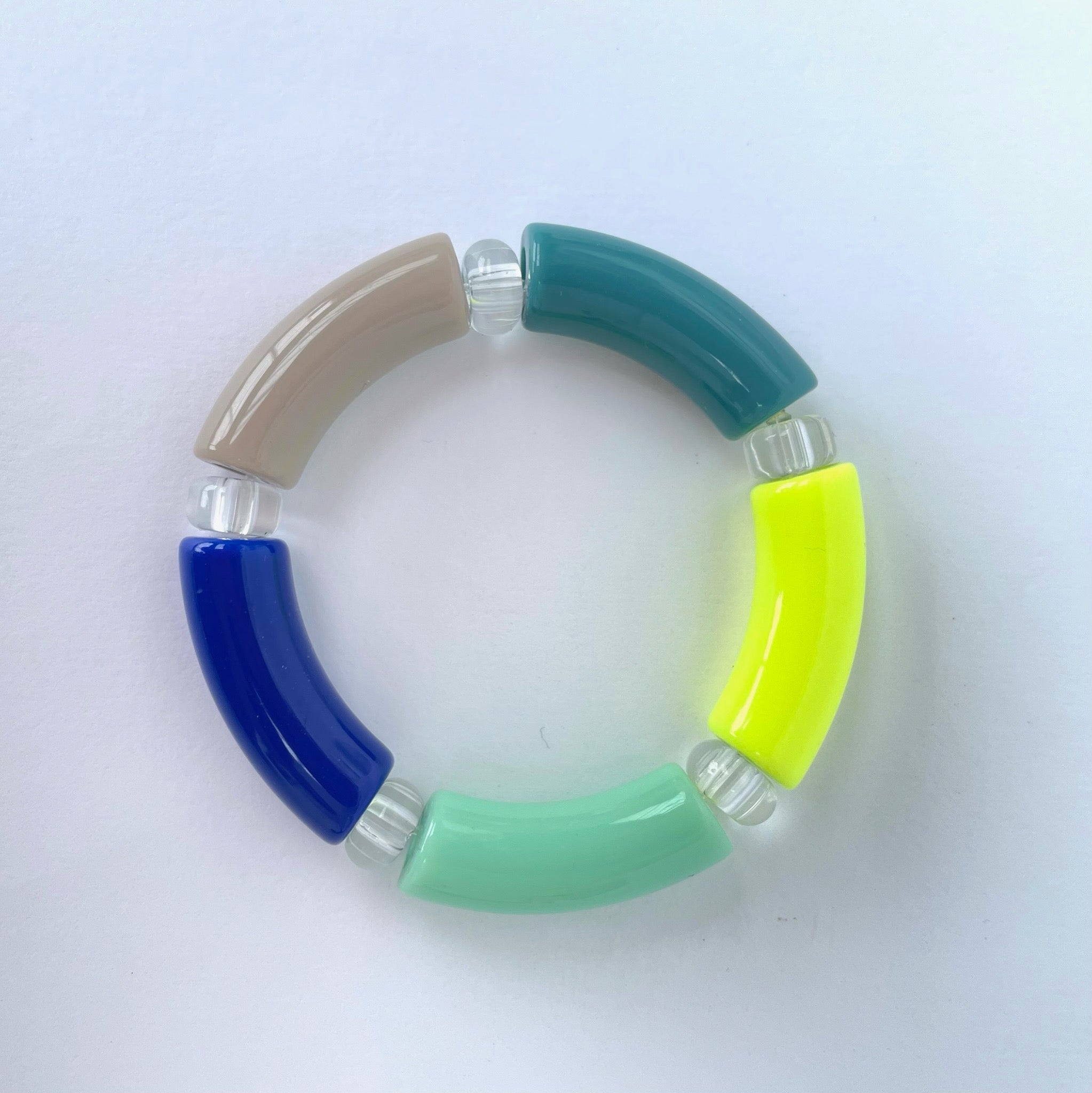 Colour Bloc Stretchy Bracelet
