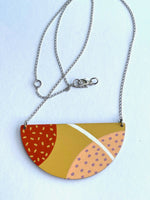 Load image into Gallery viewer, SUPER SECONDS - REVERSIBLE Hand painted pendant necklace
