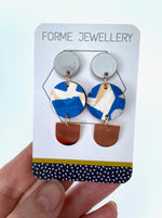 Load image into Gallery viewer, Contemporary dangly earrings
