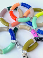 Load image into Gallery viewer, Colour Bloc Stretchy Bracelet
