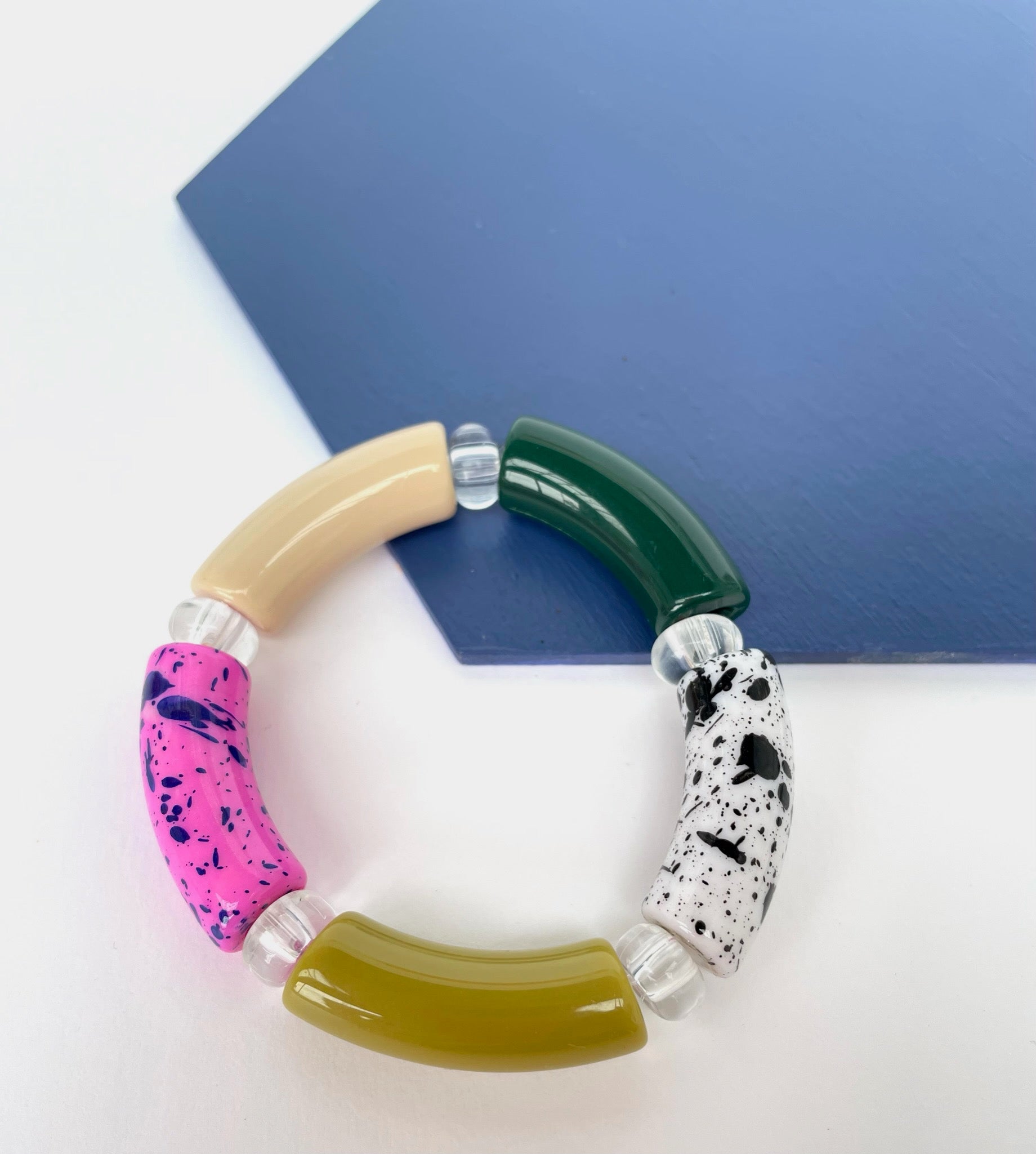 COLOUR BLOC Stretchy Bracelet