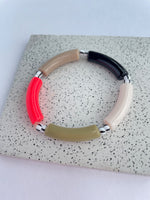 Load image into Gallery viewer, COLOUR BLOC &#39;SLIM&#39;- Stretchy Bracelet
