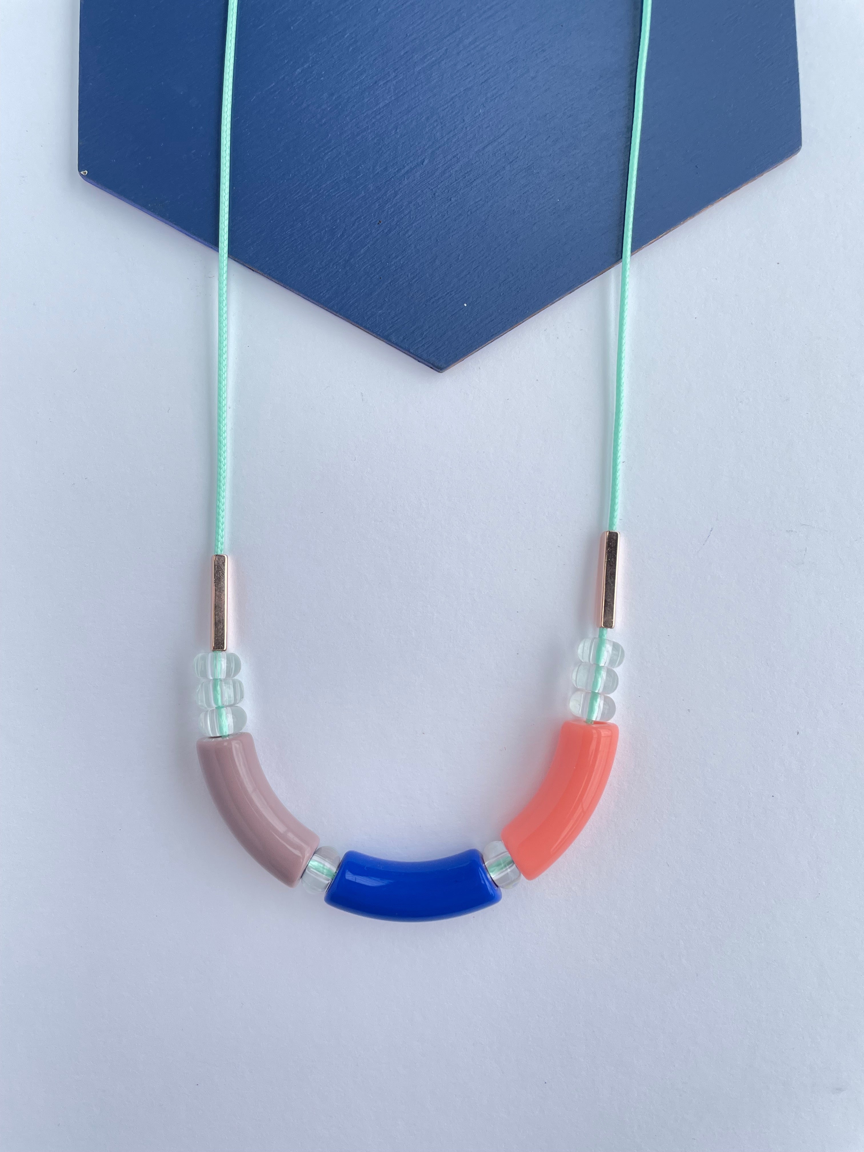 Colour Bloc Necklace by Forme Jewellery. 