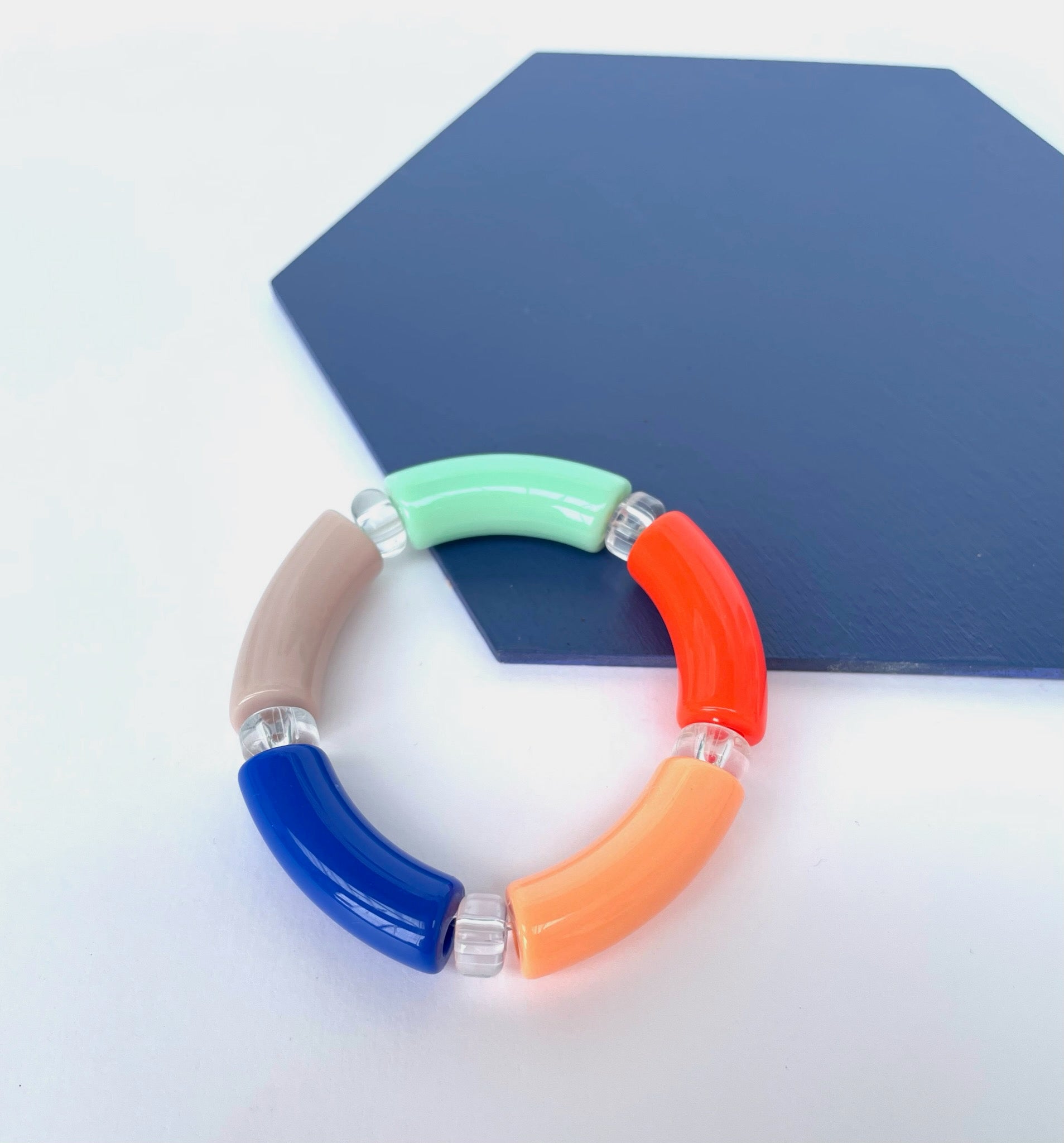 COLOUR BLOC Stretchy Bracelet